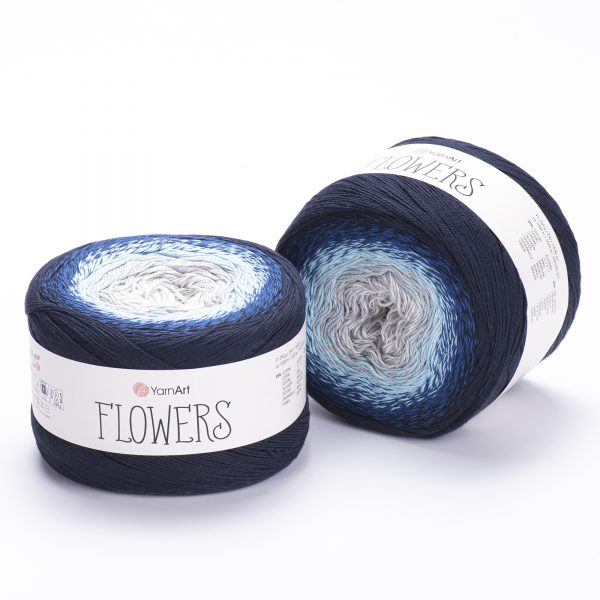 YarnArt Flowers 250g – 1000 m Gradient Cotton Blend Cake Yarn