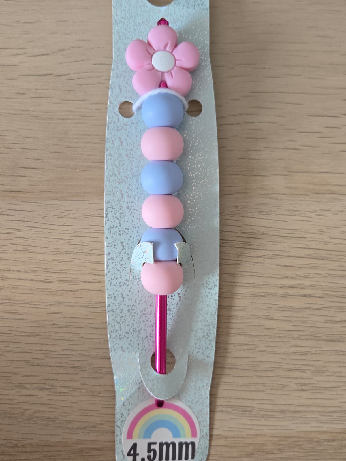 4.5mm - Ready Made silicone comfort grip crochet hooks (various designs)