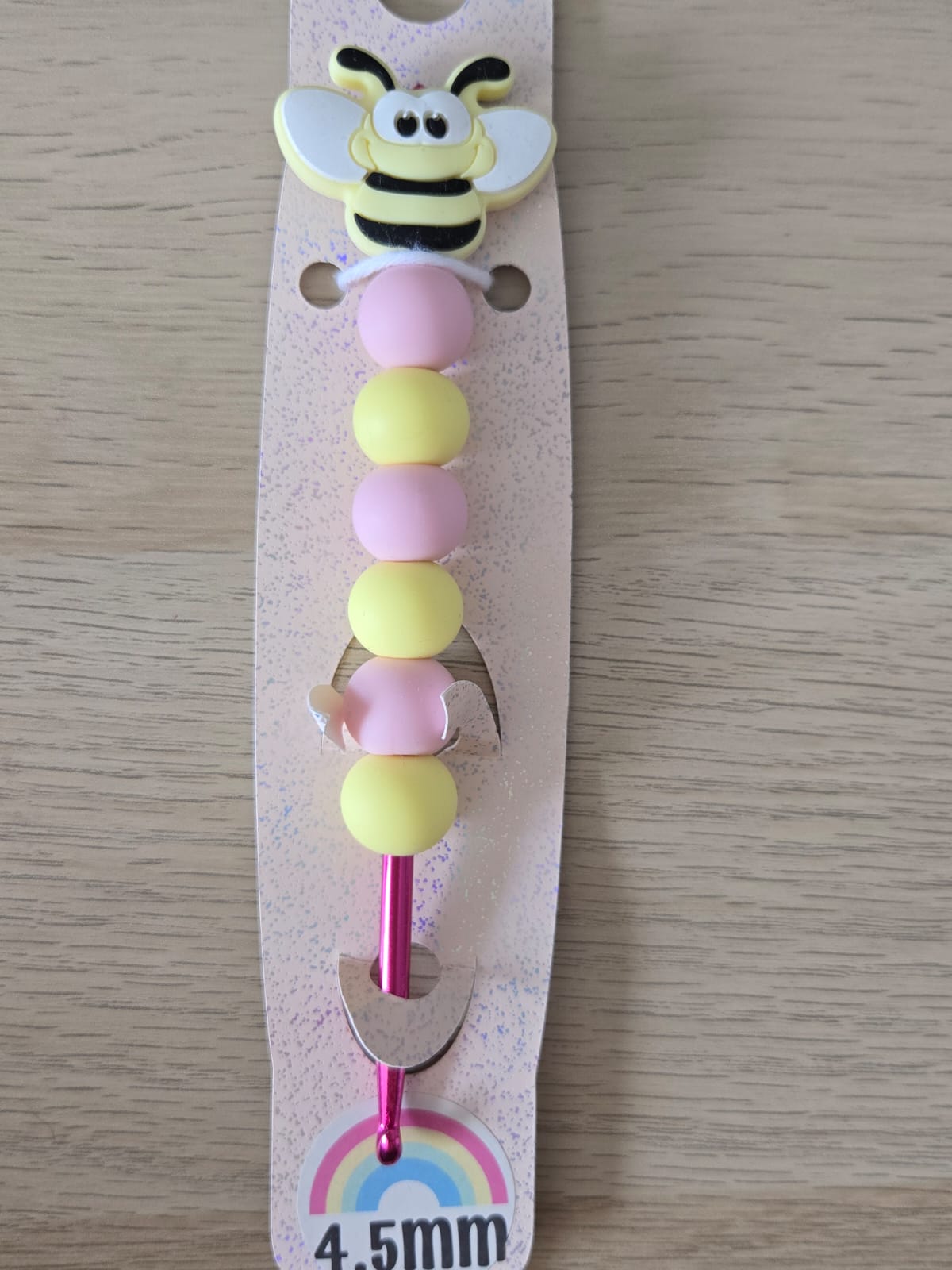 4.5mm - Ready Made silicone comfort grip crochet hooks (various designs)