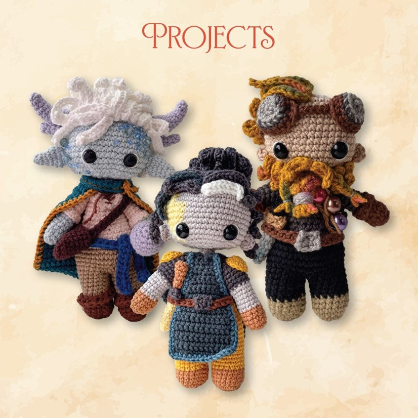 Hooks & Heroes 13 Amigurumi Adventurers Based on Role-Playing Games by Siobhán Eardley