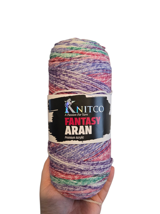 Knitco Fantasy Aran 200g Variegated Acrylic Yarn