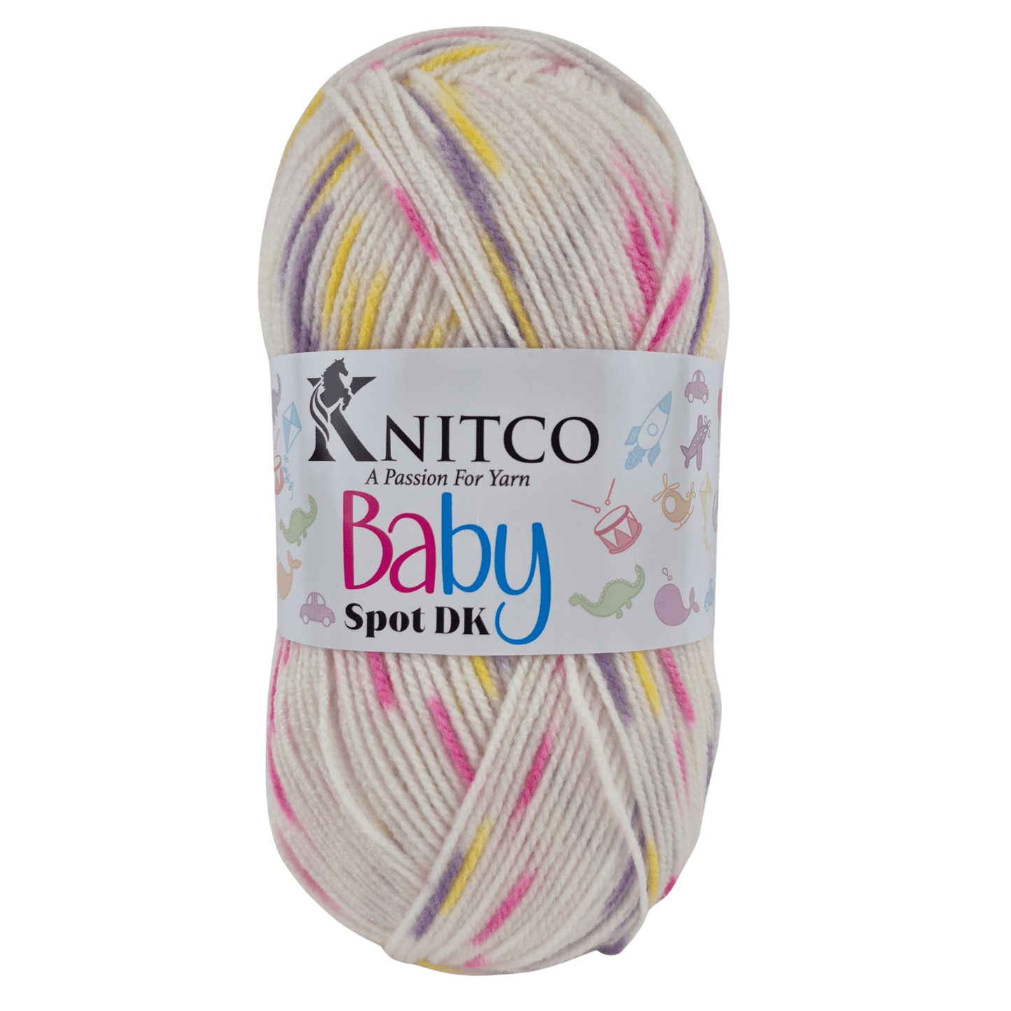 KnitCo Baby Spots 100g DK Acrylic Yarn