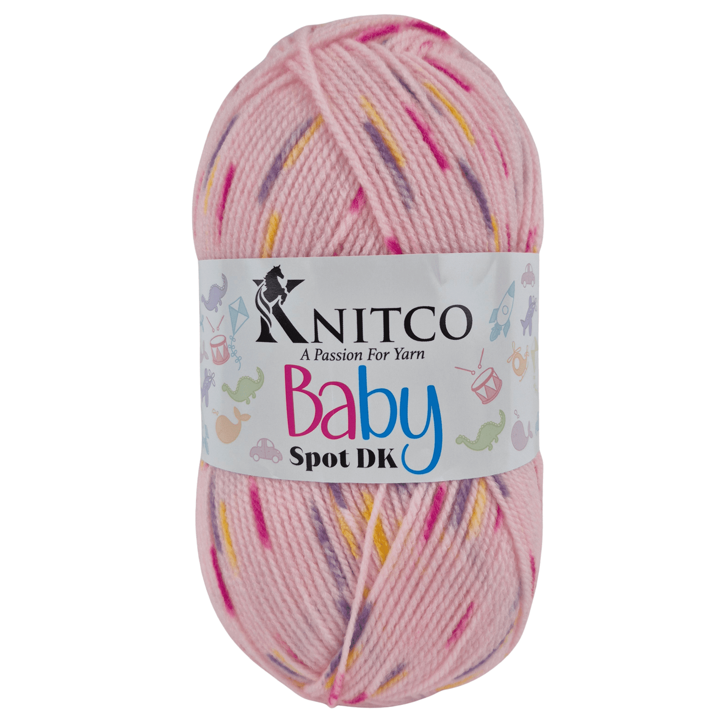 KnitCo Baby Spots 100g DK Acrylic Yarn