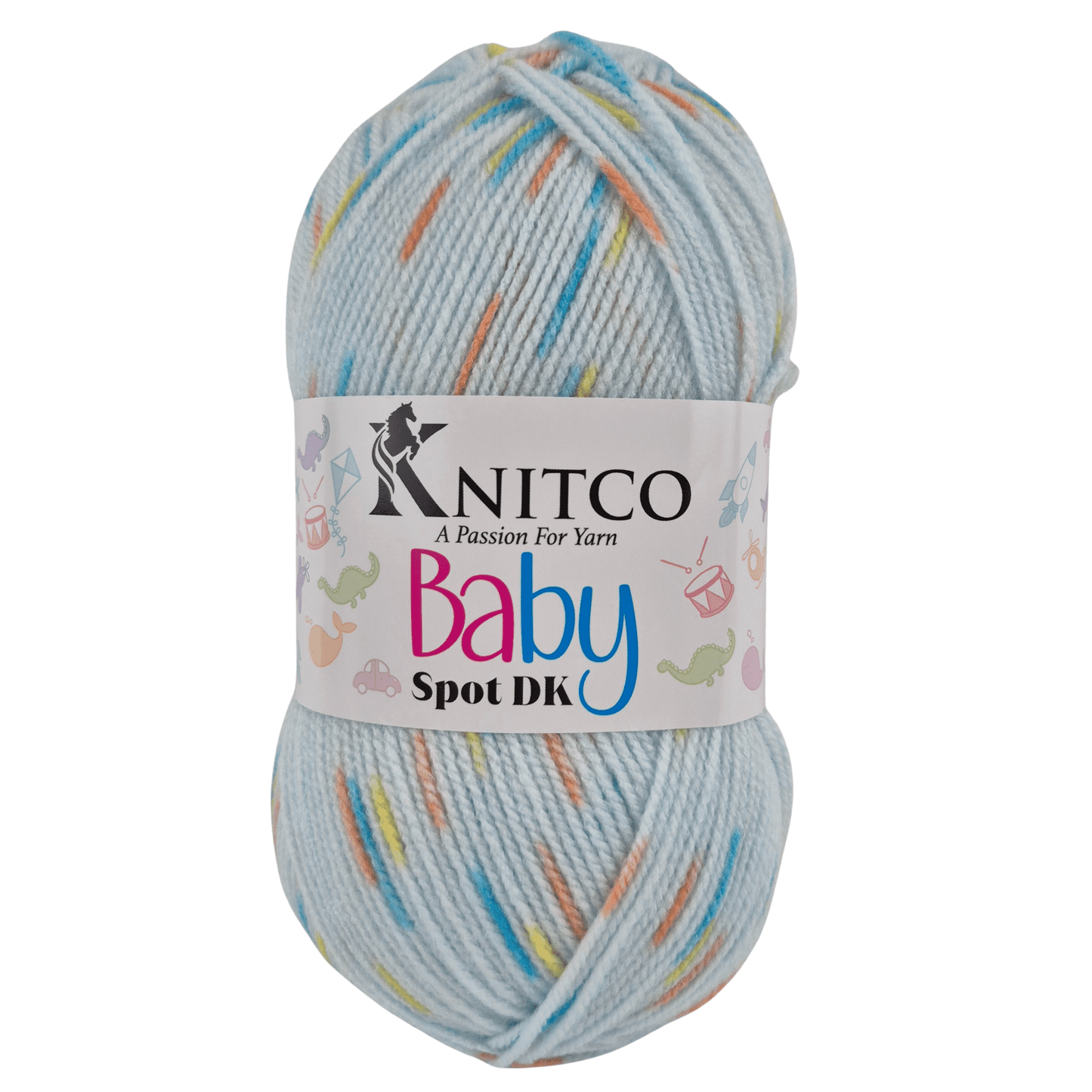 KnitCo Baby Spots 100g DK Acrylic Yarn