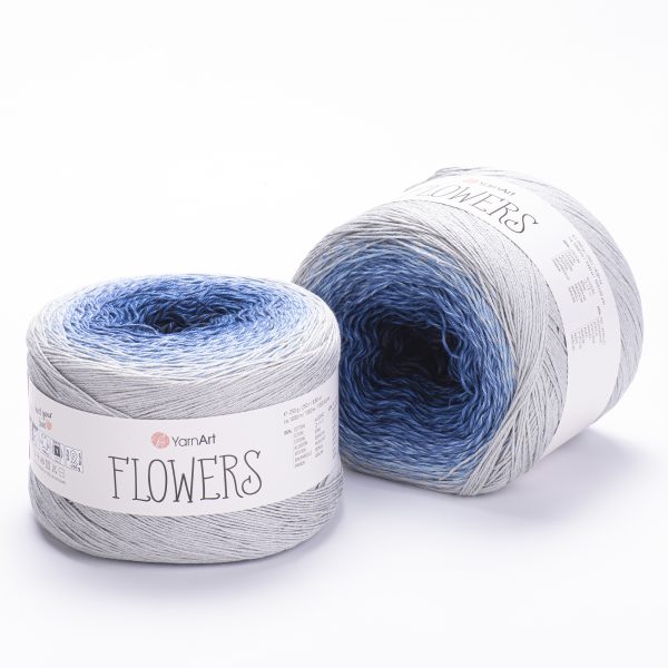 YarnArt Flowers 250g – 1000 m Gradient Cotton Blend Cake Yarn