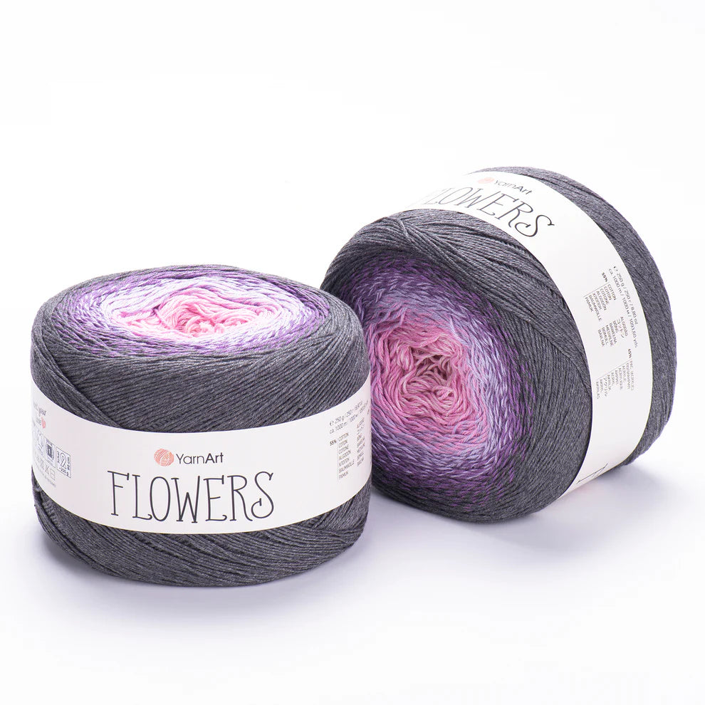 YarnArt Flowers 250g – 1000 m Gradient Cotton Blend Cake Yarn