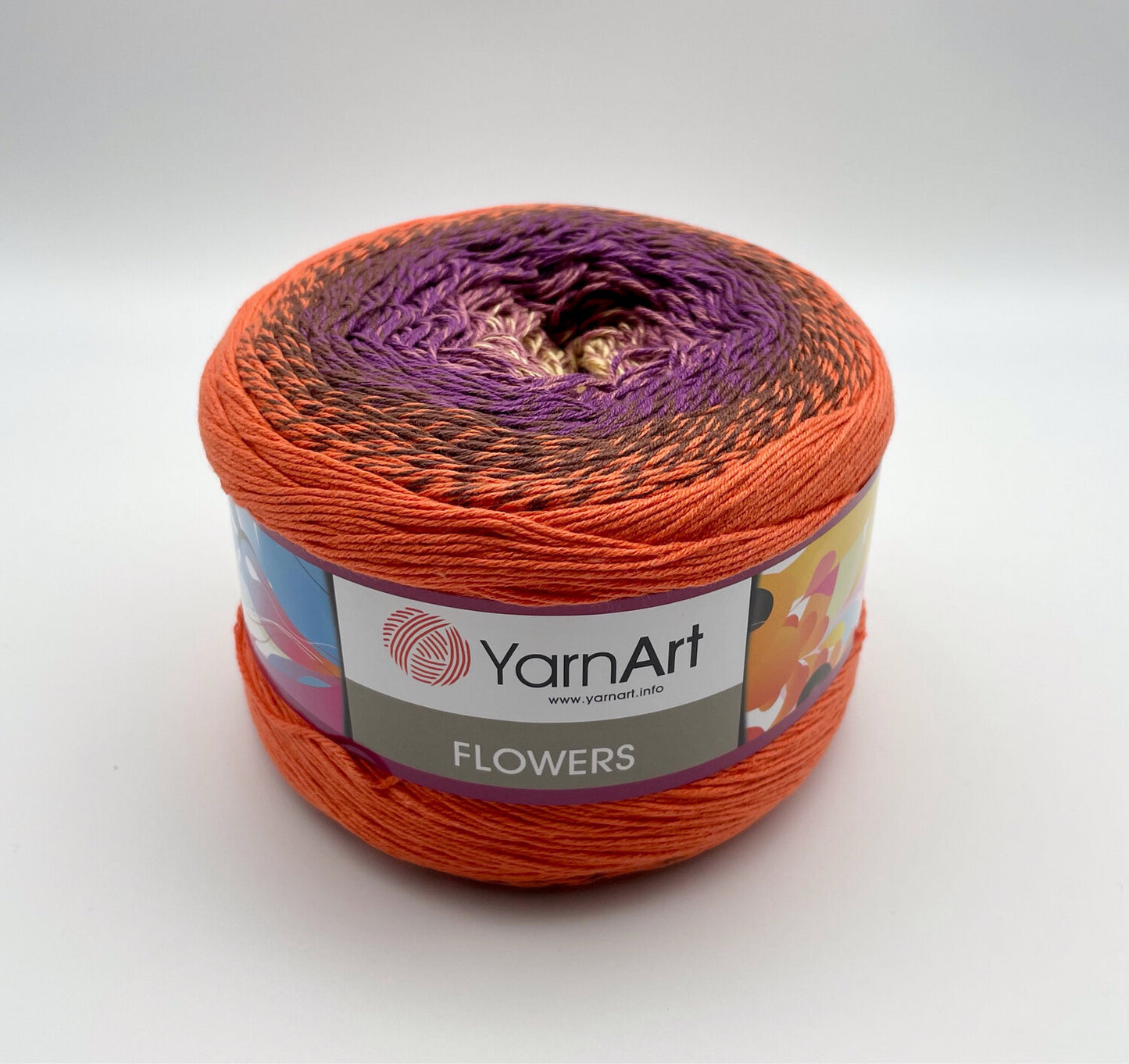 YarnArt Flowers 250g – 1000 m Gradient Cotton Blend Cake Yarn
