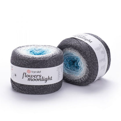 YarnArt Flowers Moonlight 250g – 1000m Gradient Glitter Cotton Blend Cake Yarn (Copy)
