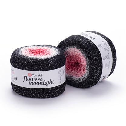YarnArt Flowers Moonlight 250g – 1000m Gradient Glitter Cotton Blend Cake Yarn (Copy)