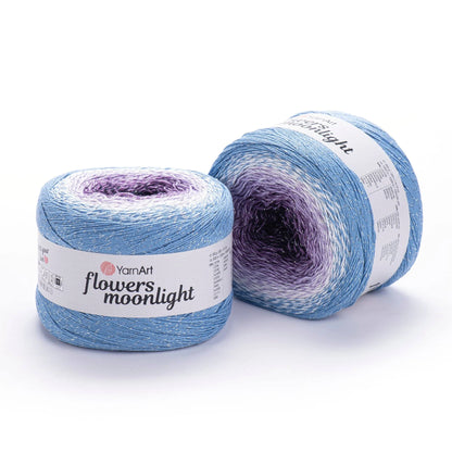 YarnArt Flowers Moonlight 250g – 1000m Gradient Glitter Cotton Blend Cake Yarn (Copy)