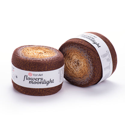 YarnArt Flowers Moonlight 250g – 1000m Gradient Glitter Cotton Blend Cake Yarn (Copy)