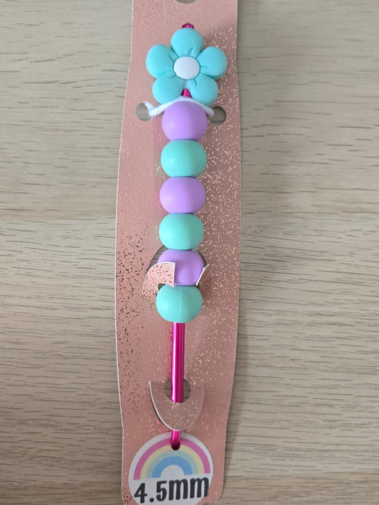 4.5mm - Ready Made silicone comfort grip crochet hooks (various designs)