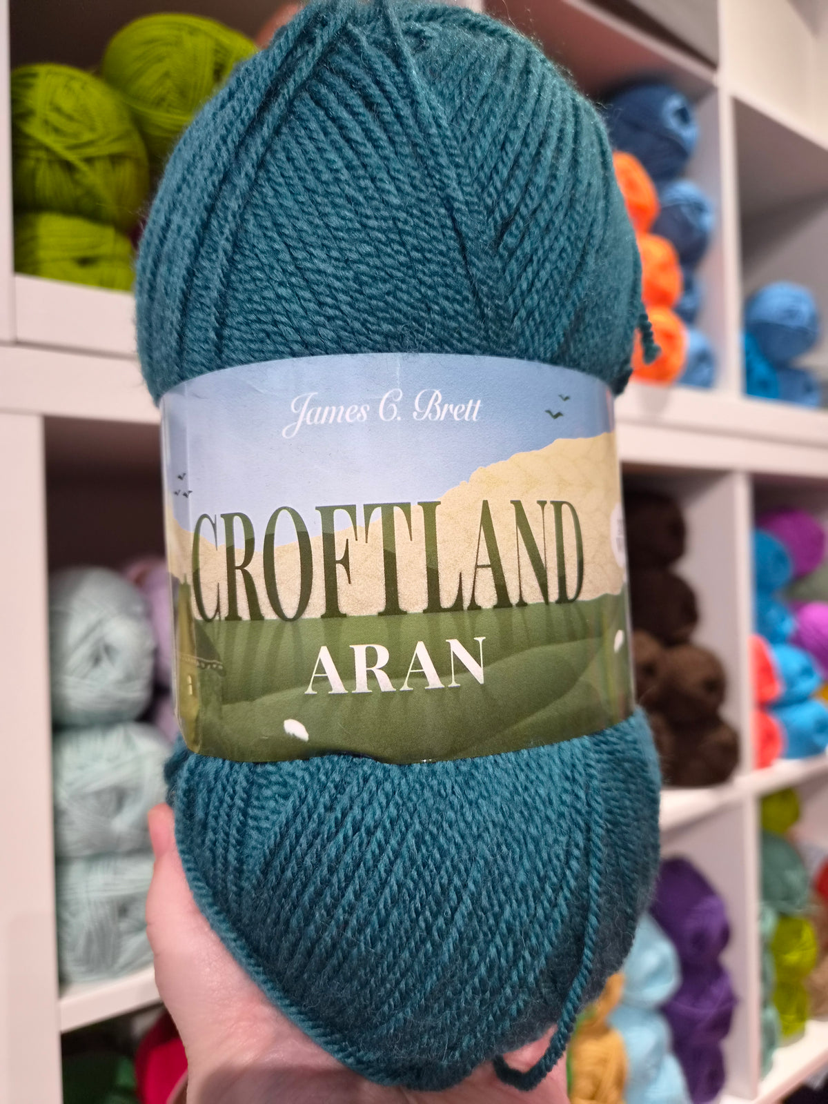 James C. Brett Aran Croftland Yarn – 200g