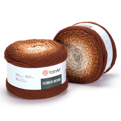 YarnArt Flowers Merino – 225 g Gradient Wool-Blend DK Yarn