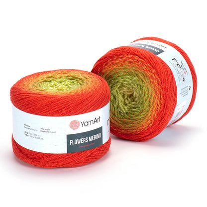 YarnArt Flowers Merino – 225 g Gradient Wool-Blend DK Yarn