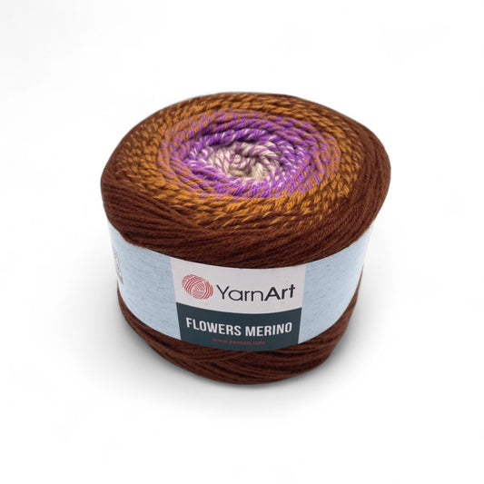 YarnArt Flowers Merino – 225 g Gradient Wool-Blend DK Yarn