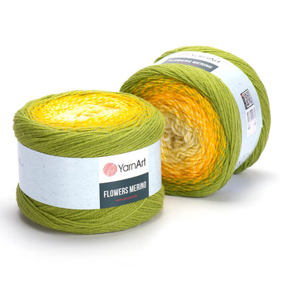 YarnArt Flowers Merino – 225 g Gradient Wool-Blend DK Yarn