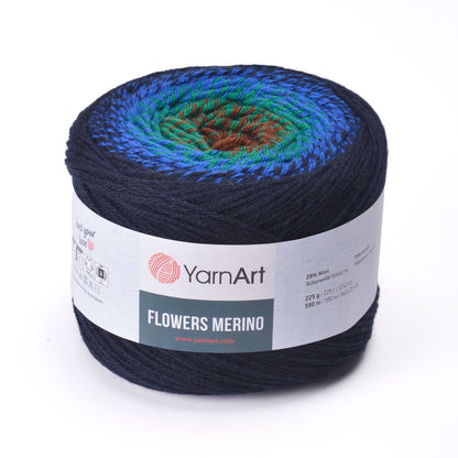 YarnArt Flowers Merino – 225 g Gradient Wool-Blend DK Yarn