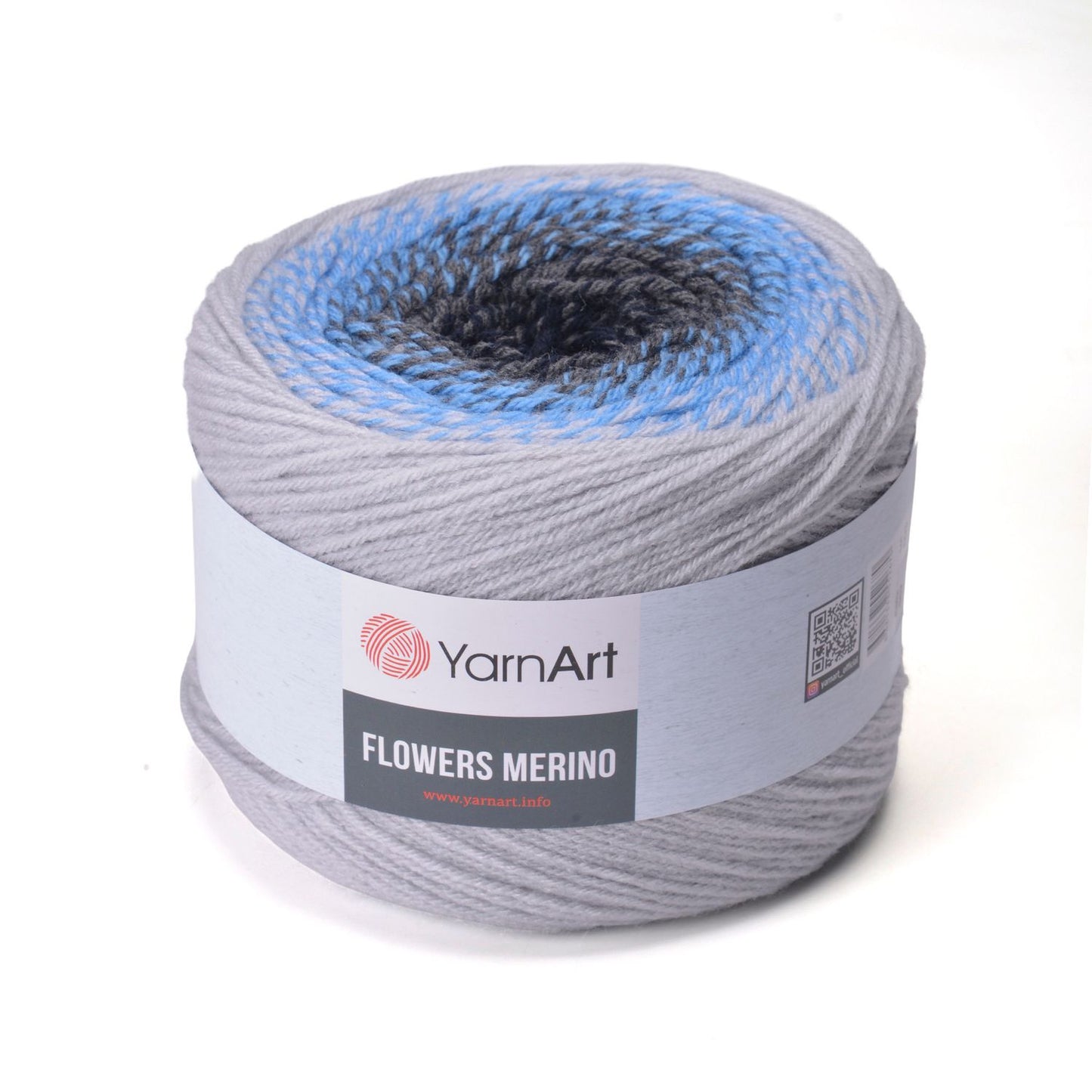 YarnArt Flowers Merino – 225 g Gradient Wool-Blend DK Yarn