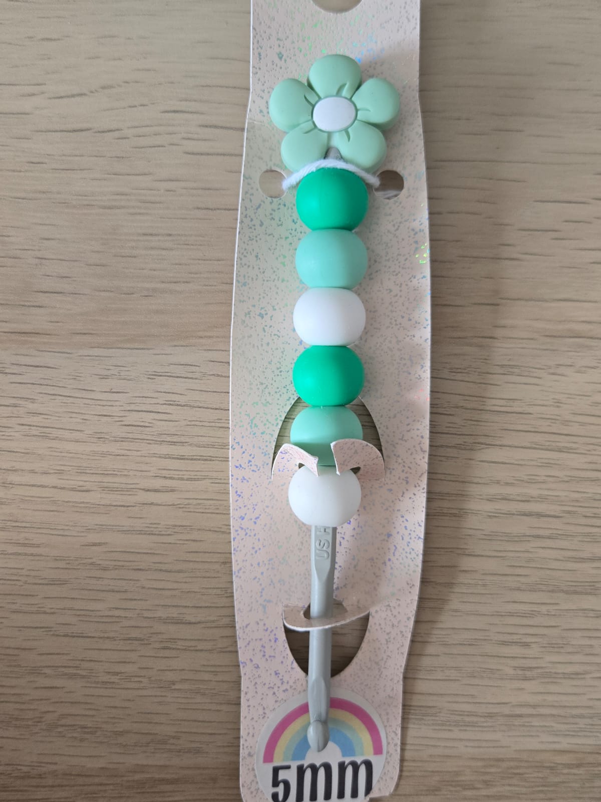 5mm - Ready Made silicone comfort grip crochet hooks (various designs)