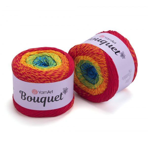 YarnArt Bouquet – 100% Cotton Gradient DK Yarn | 250g Cake