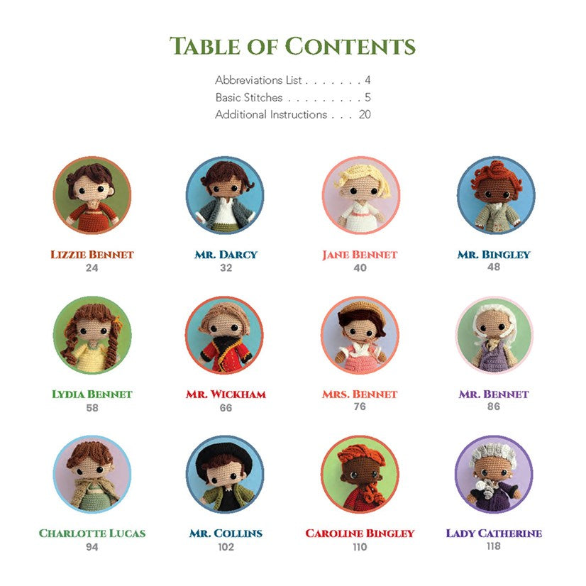 Pride and Prejudice Amigurumi 12 Austen Characters to Crochet by Siobhán Eardley