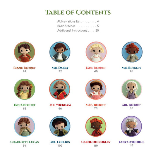 Pride and Prejudice Amigurumi 12 Austen Characters to Crochet by Siobhán Eardley
