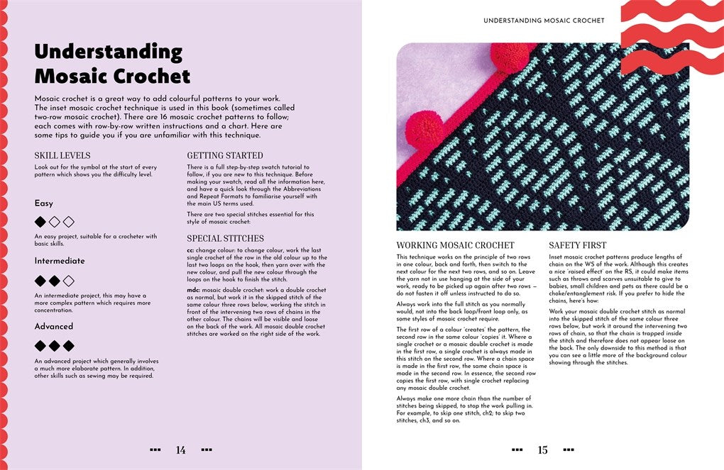 Maximalist Mosaic Crochet by  Esme Crick