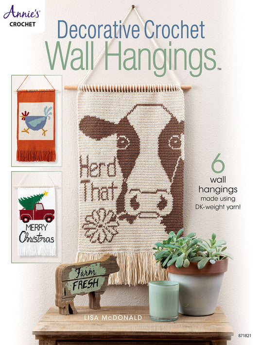 Decorative Crochet Wall Hangings: 6 wall hanging made using DK-weight yarn! by Lisa McDonald