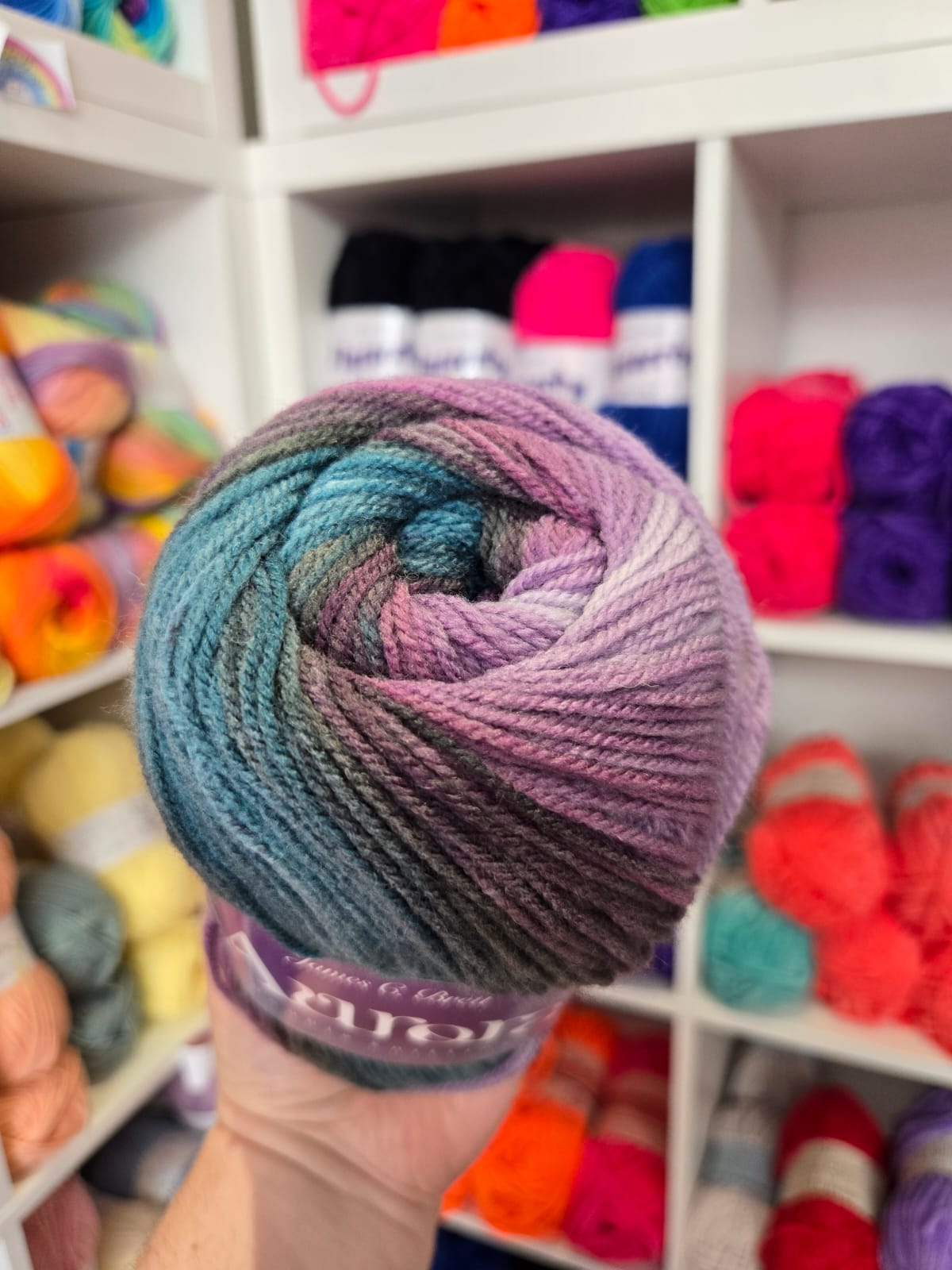 Aurora DK 100g Variegated wool blend yarn by James C Brett