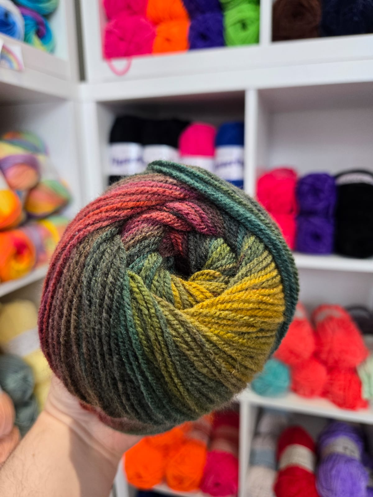 Aurora DK 100g Variegated wool blend yarn by James C Brett