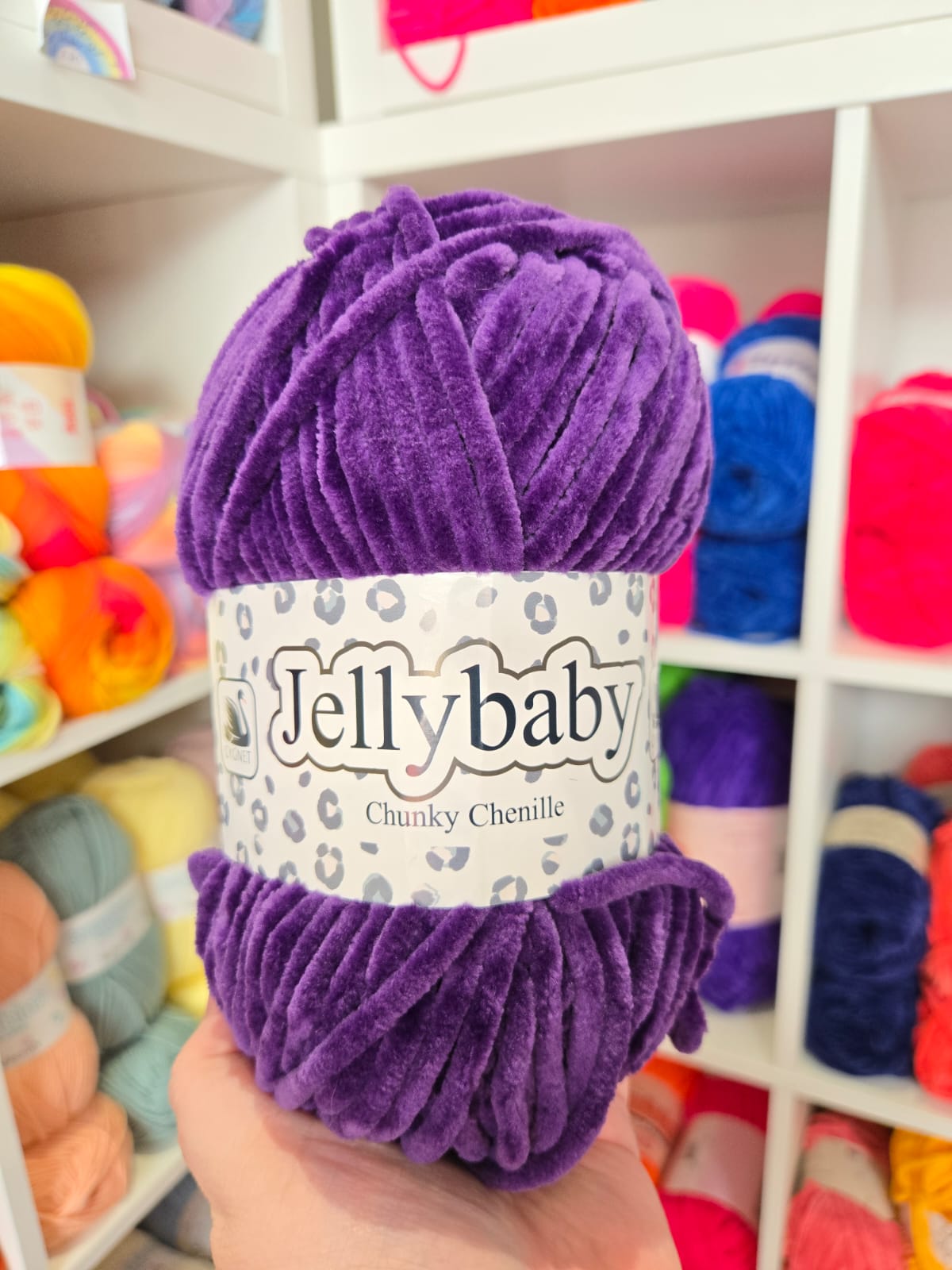 Jellybaby Chenille Yarn 100g by Cygnet