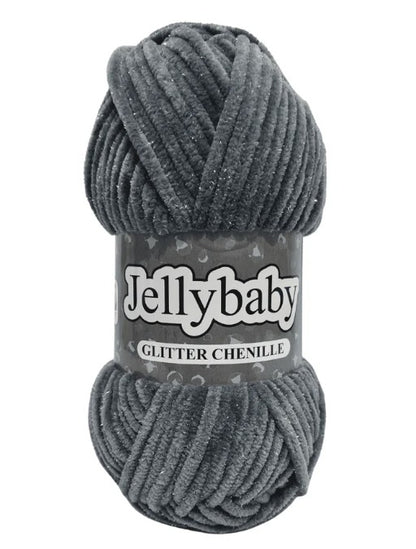 Jellybaby Glitter - 100g Chenille Yarn by Cygnet