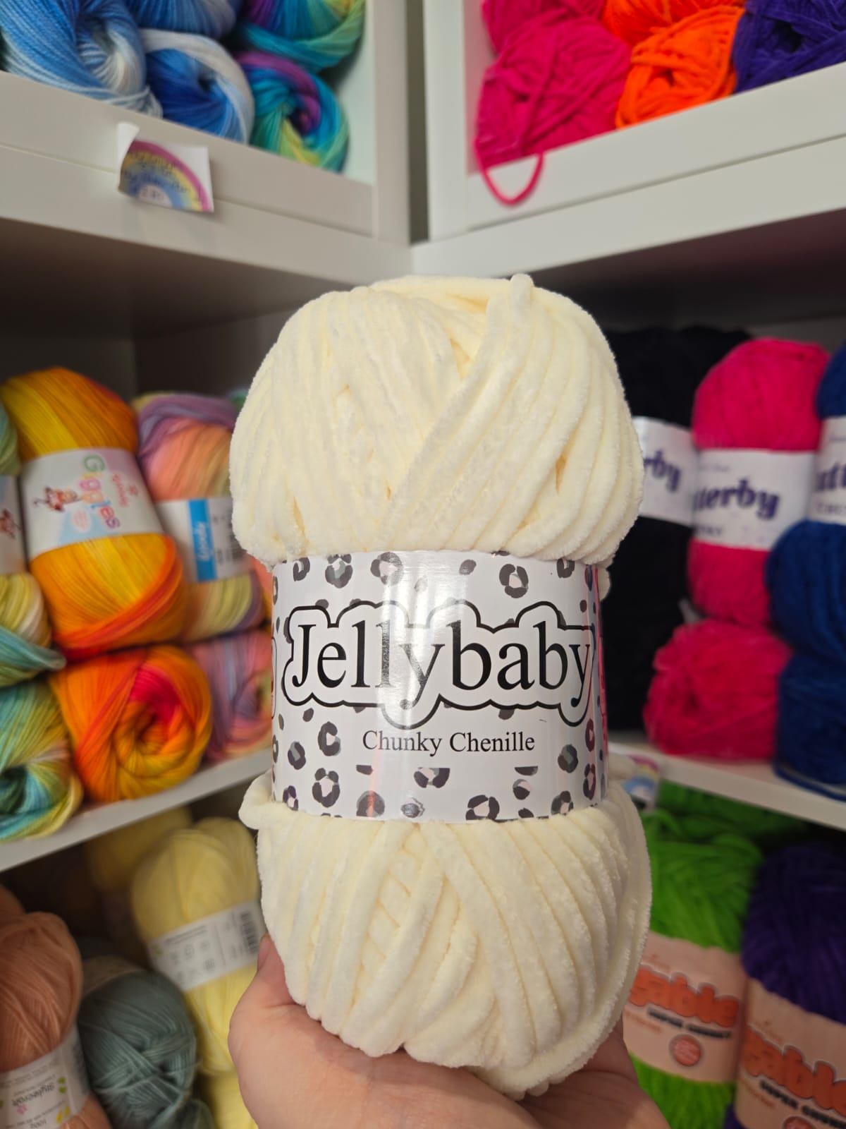Jellybaby Chenille Yarn 100g by Cygnet