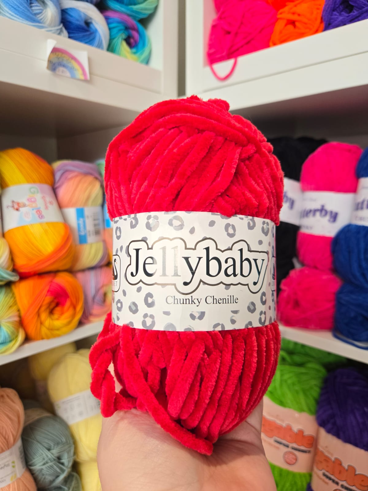 Jellybaby Chenille Yarn 100g by Cygnet