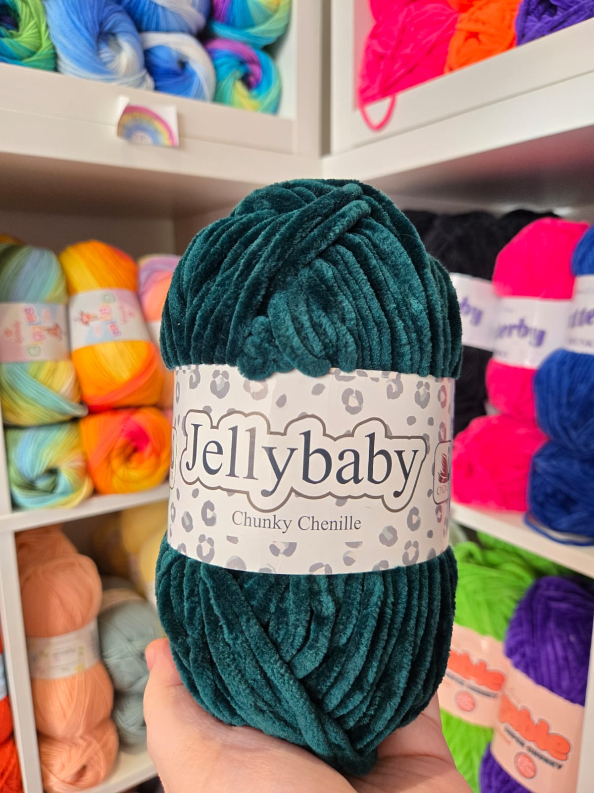 Jellybaby Chenille Yarn 100g by Cygnet