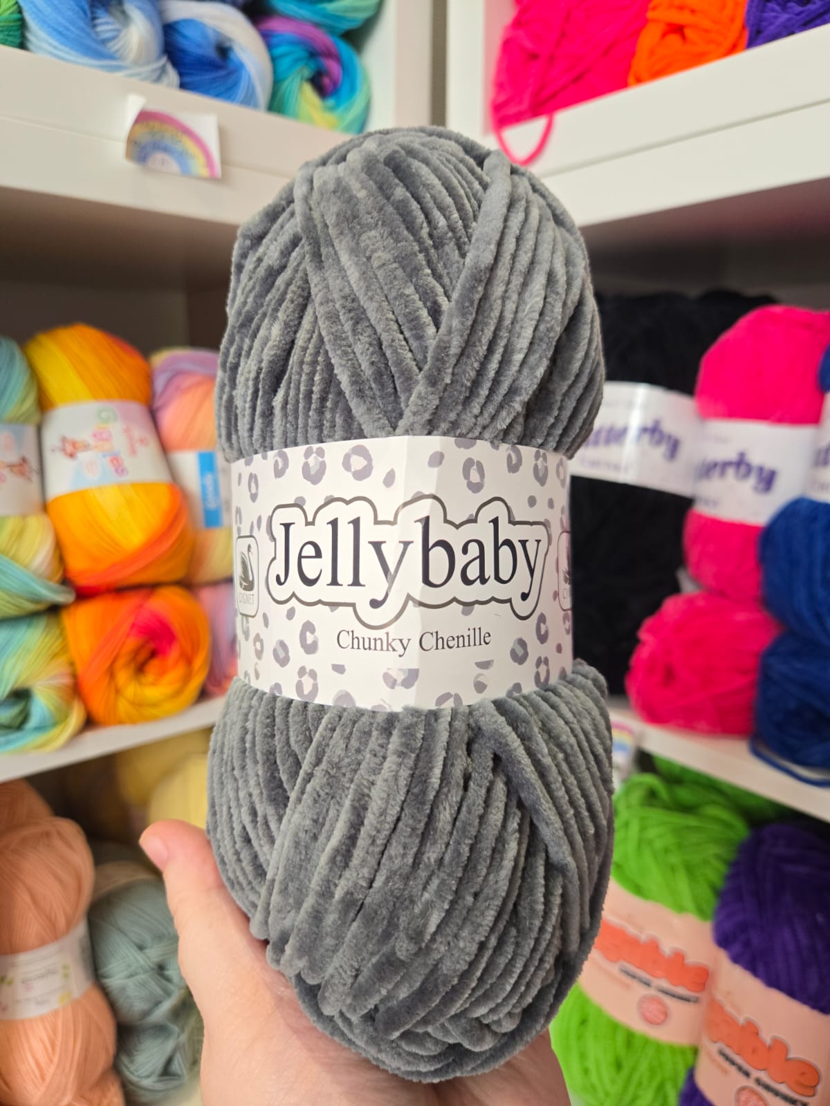 Jellybaby Chenille Yarn 100g by Cygnet