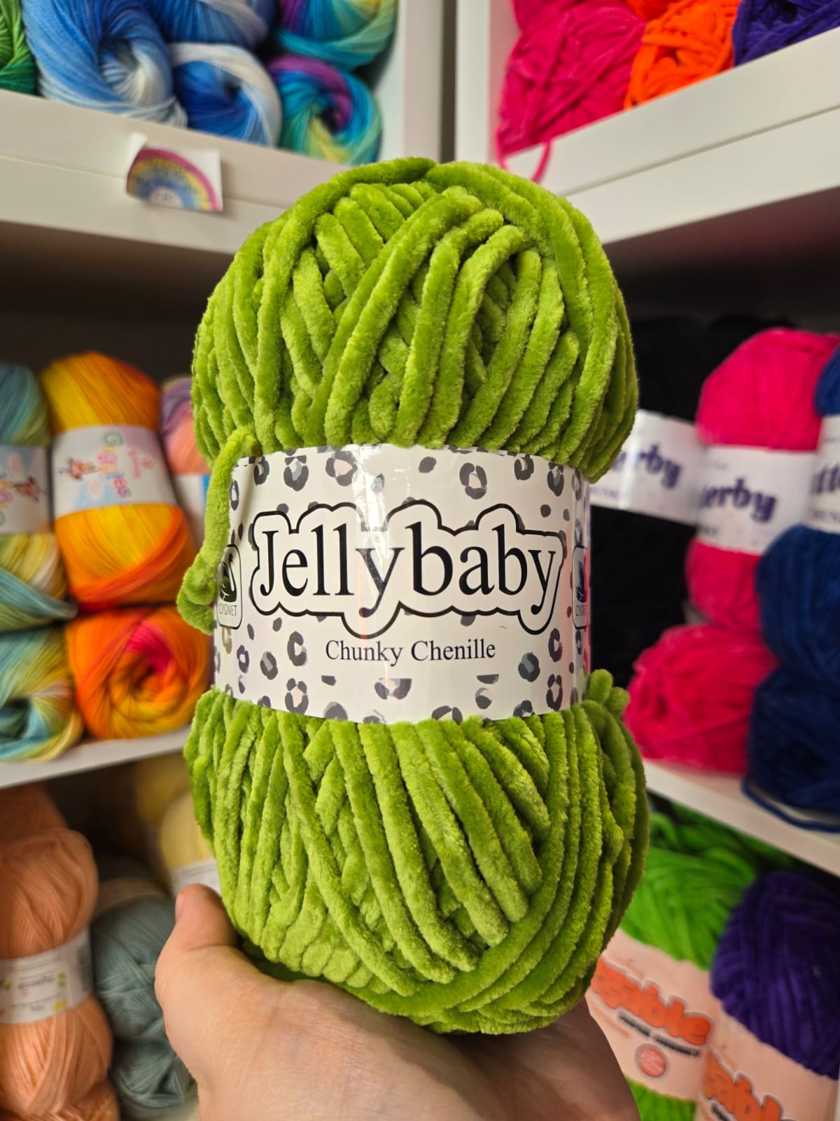 Jellybaby Chenille Yarn 100g by Cygnet