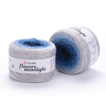 YarnArt Flowers Moonlight 250g – 1000m Gradient Glitter Cotton Blend Cake Yarn (Copy)