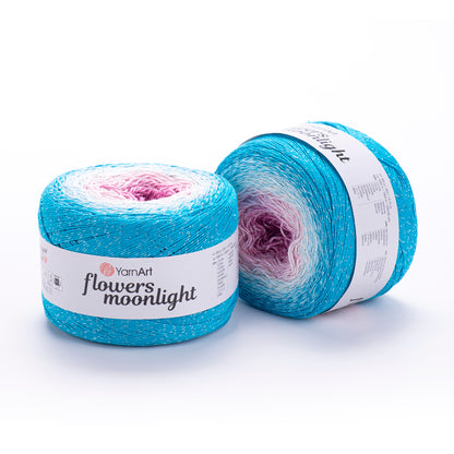 YarnArt Flowers Moonlight 250g – 1000m Gradient Glitter Cotton Blend Cake Yarn (Copy)