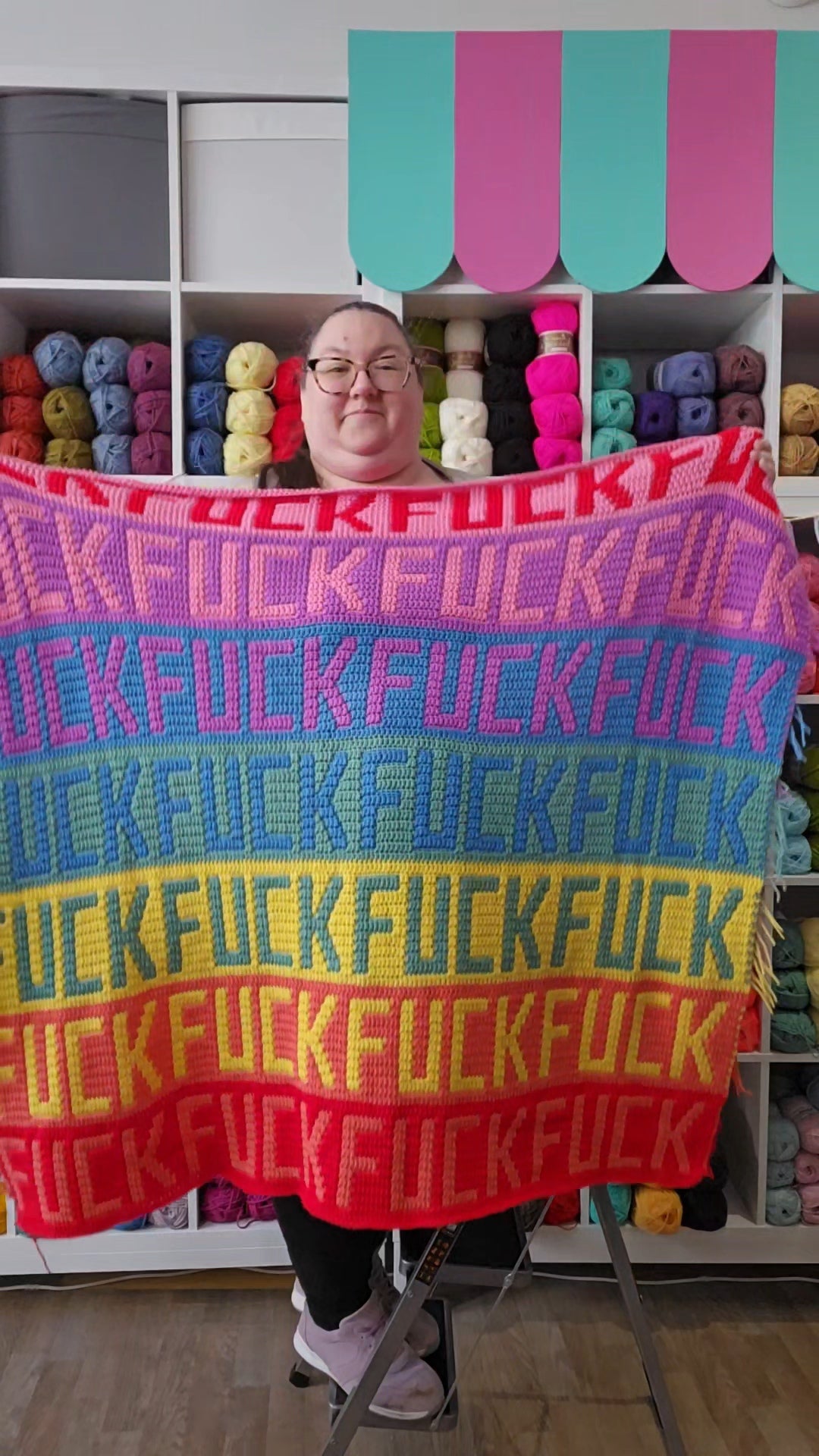 Sweary Stitch Pack | Beginner-Friendly Overlay Mosaic Crochet Pattern (PDF Download)