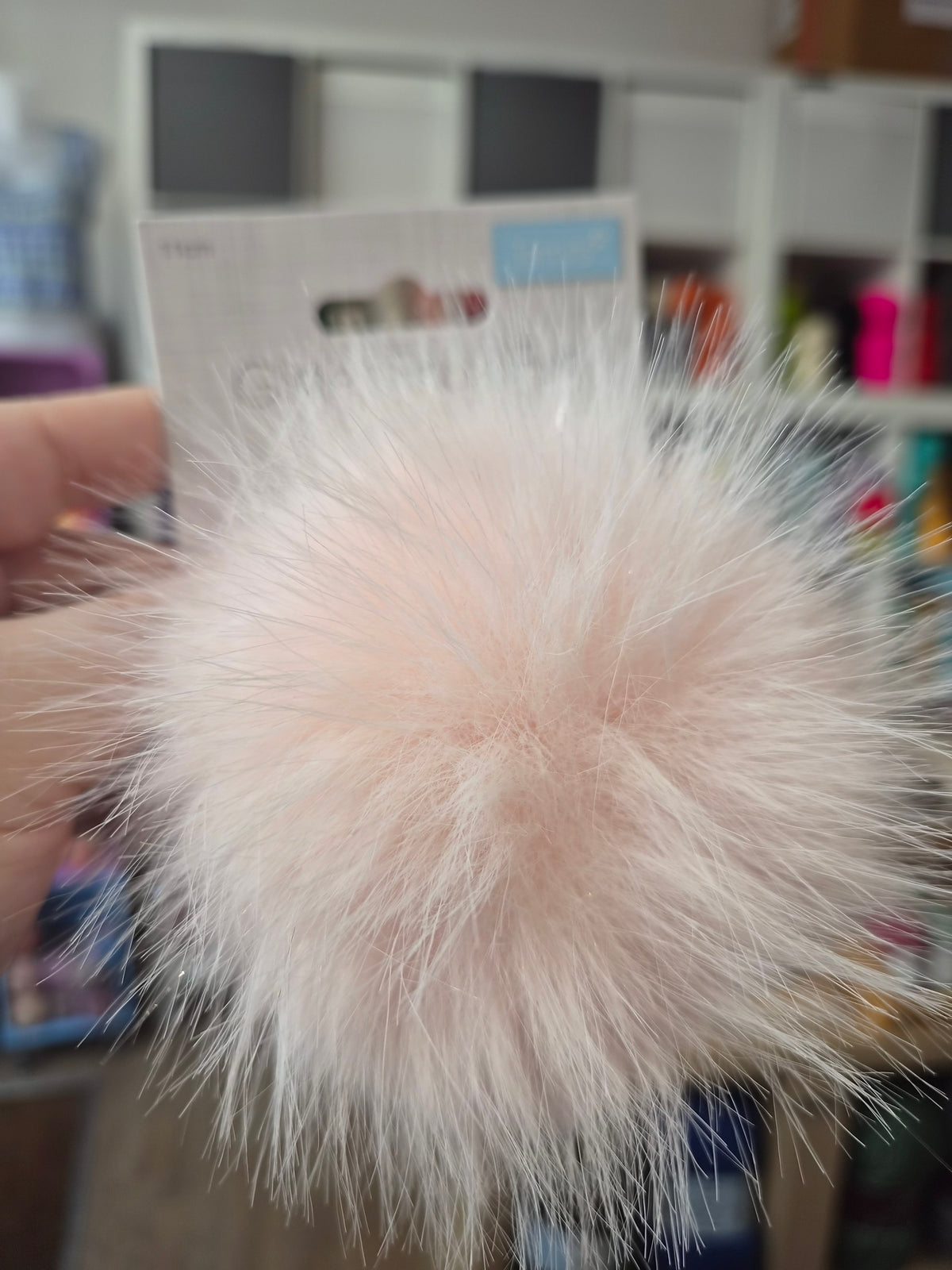 Trimits 11cm Faux Fur Pom Poms – Large Pom Poms for Hats, Scarves & Crafts