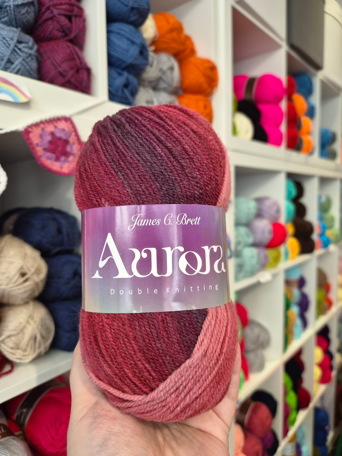 Aurora DK 100g Variegated wool blend yarn by James C Brett