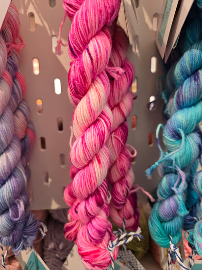 Fox & Squirrel Hand-Dyed Superwash Merino Mini Skein 20g