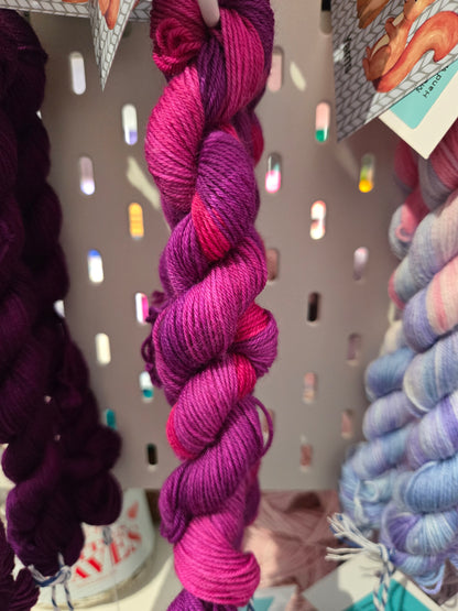 Fox & Squirrel Hand-Dyed Superwash Merino Mini Skein 20g