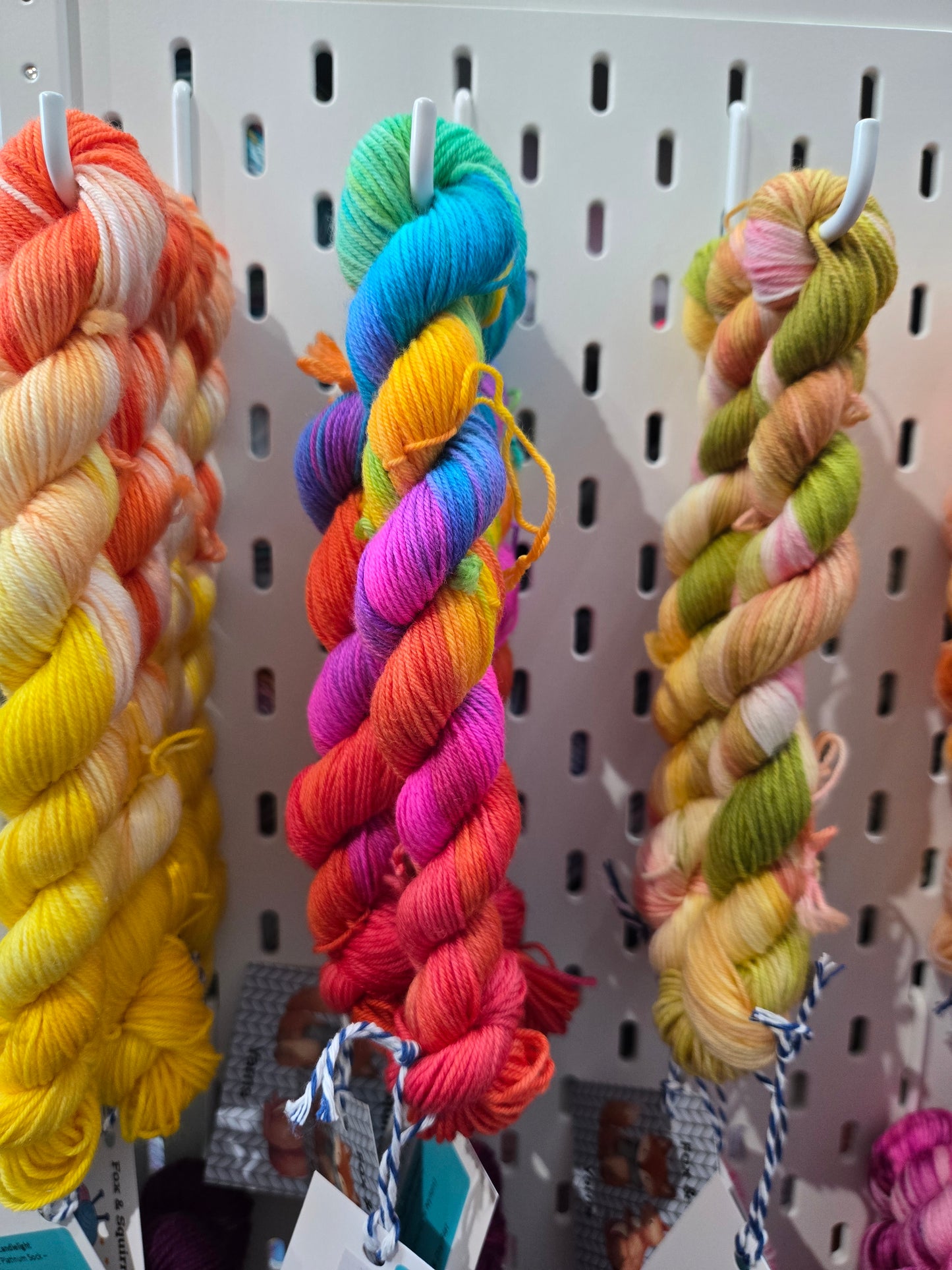 Fox & Squirrel Hand-Dyed Superwash Merino Mini Skein 20g