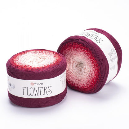 YarnArt Flowers 250g – 1000 m Gradient Cotton Blend Cake Yarn