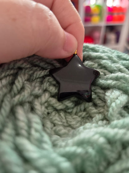 Crystal Puff Star Pendants