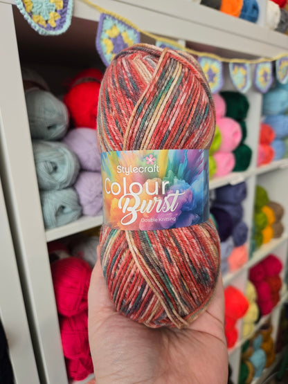 Colourburst by Stylecraft 100g DK Acrylic yarn