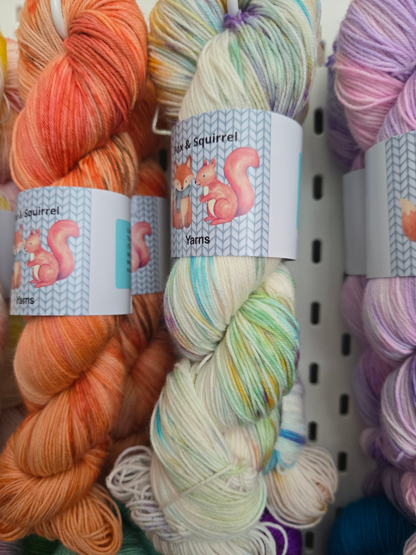 Fox & Squirrel Hand-Dyed Superwash Merino Sock Yarn 100g